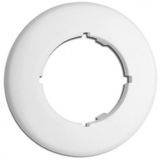 Round trim in white duroplast