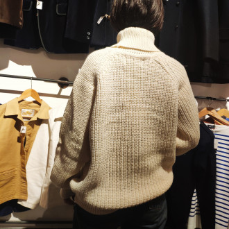 Cream turtleneck sweater