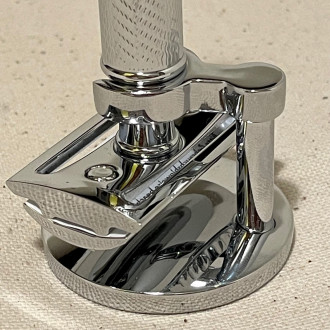 Chrome safety razor and holder