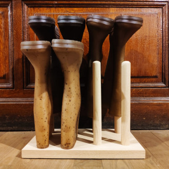 Oak boot rack
