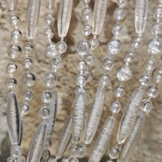Rideau perles de plastique