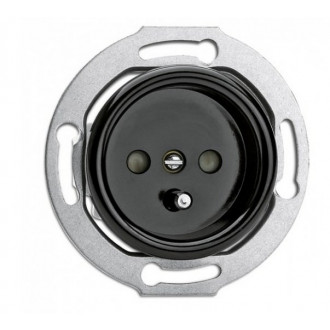 Black bakelite grounding plug