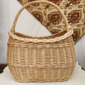 Panier vendéen en osier naturel