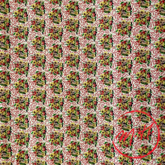 Tissu au mètre bouquet de pensées