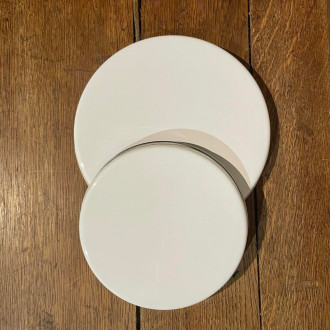 White enamel plate cover