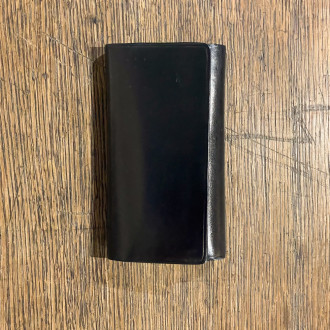 Black leather key case