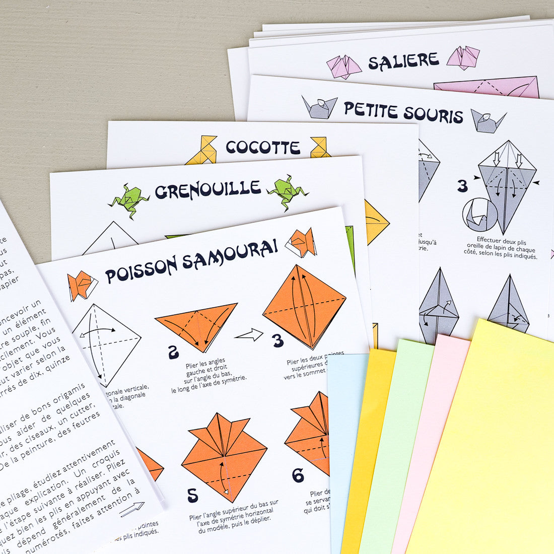 15 origamis en couleurs