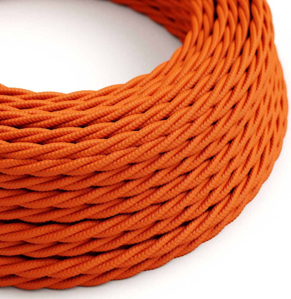 Câble luminaire torsadé Orange