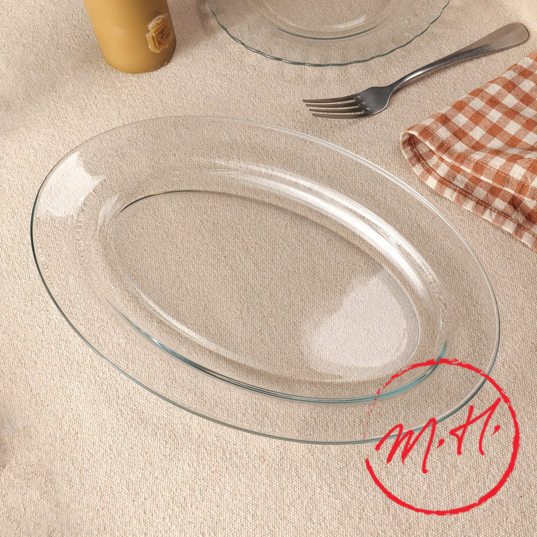 Plat ovale Lys Duralex - Transparent