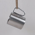 Tasse inox avec anse mousqueton