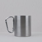 Tasse inox avec anse mousqueton