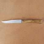 Box set of 4 Opinel Facette table knives in olive wood