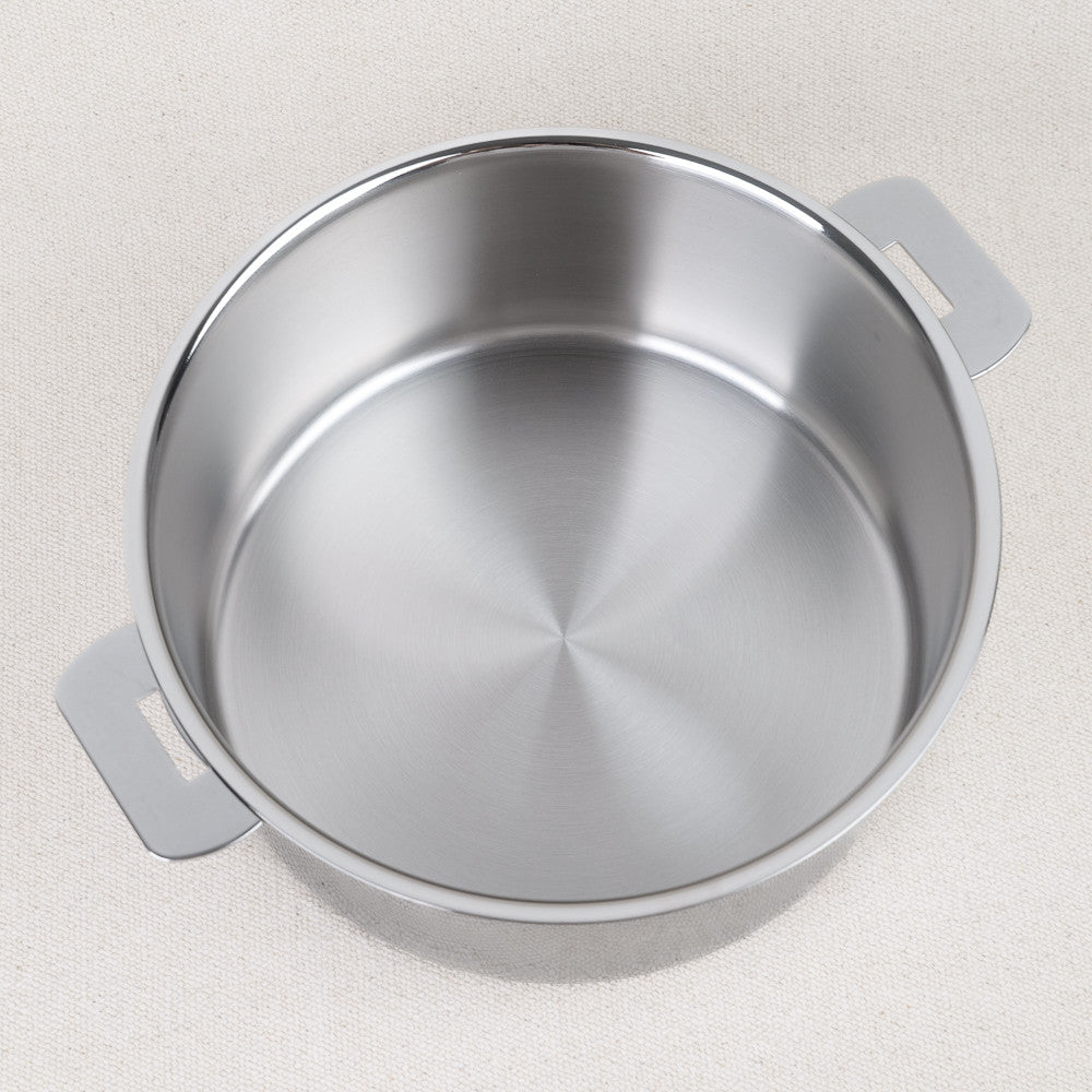 Casserole inox mutine amovible