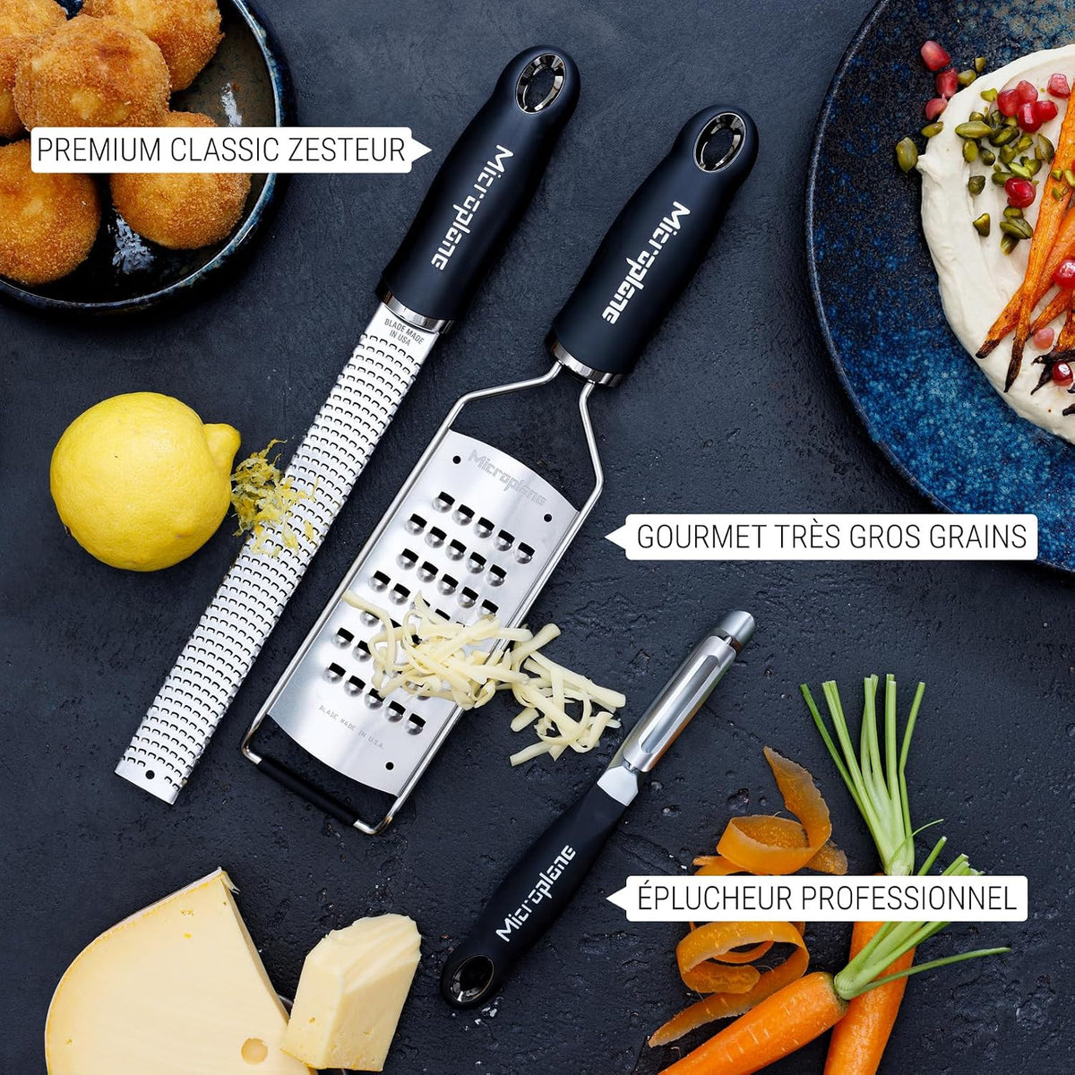 Coffret Éplucheur/Zester/Gros grains