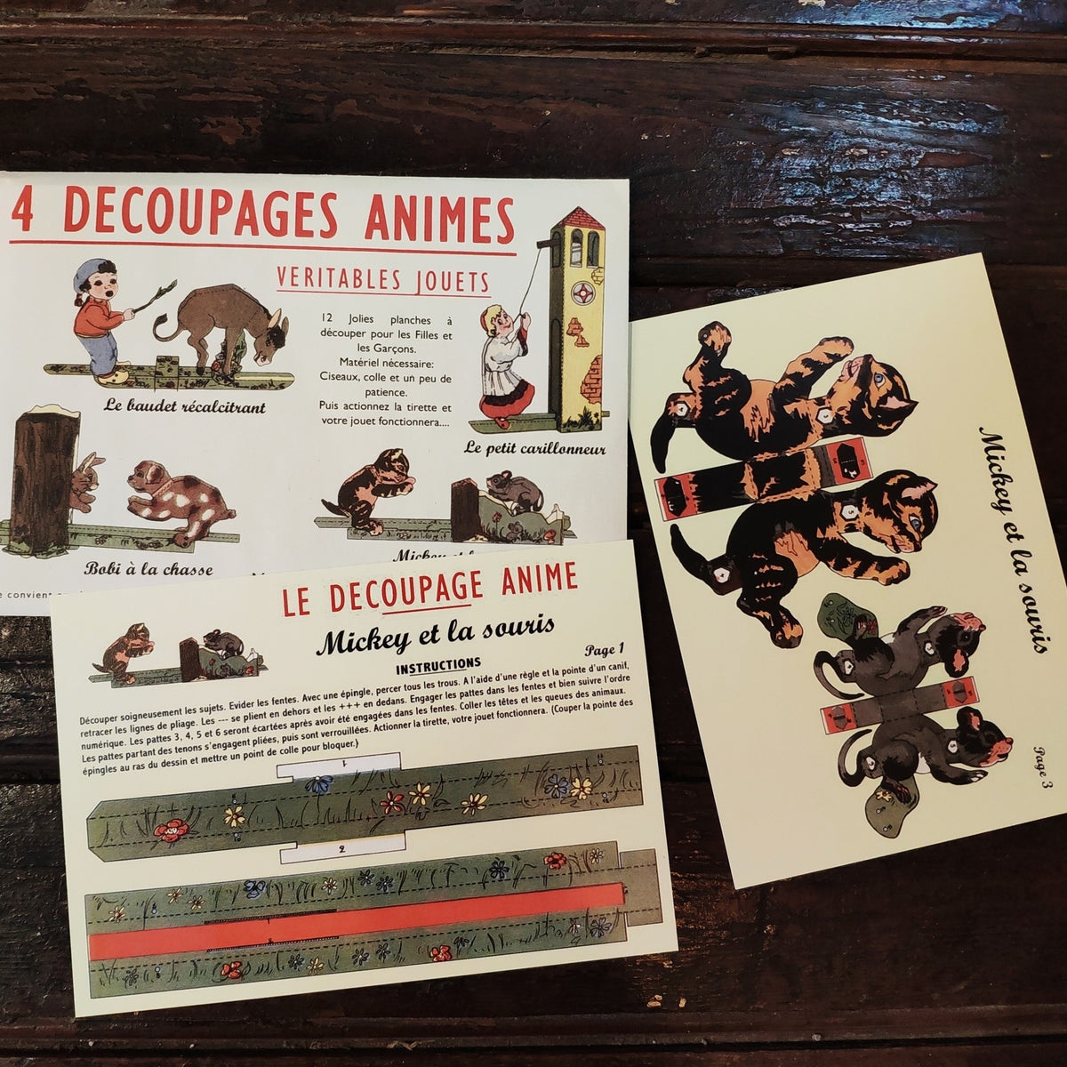 4 découpages animés