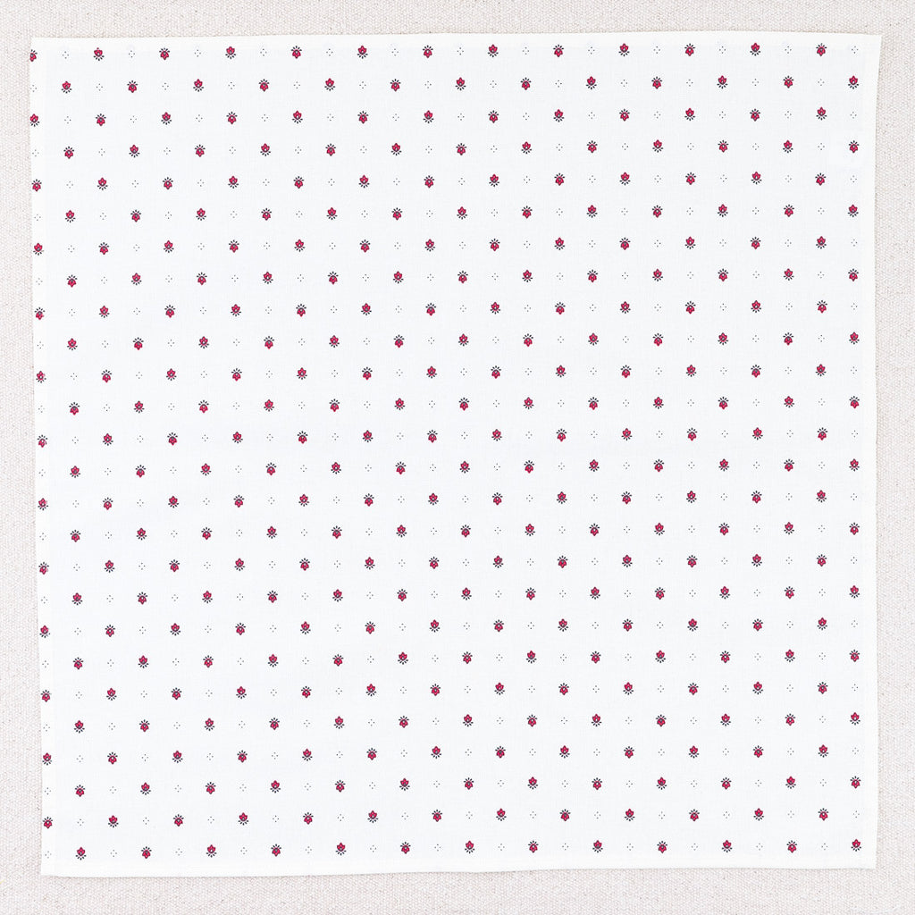 4 Serviettes calissons en coton 45 x 45 cm