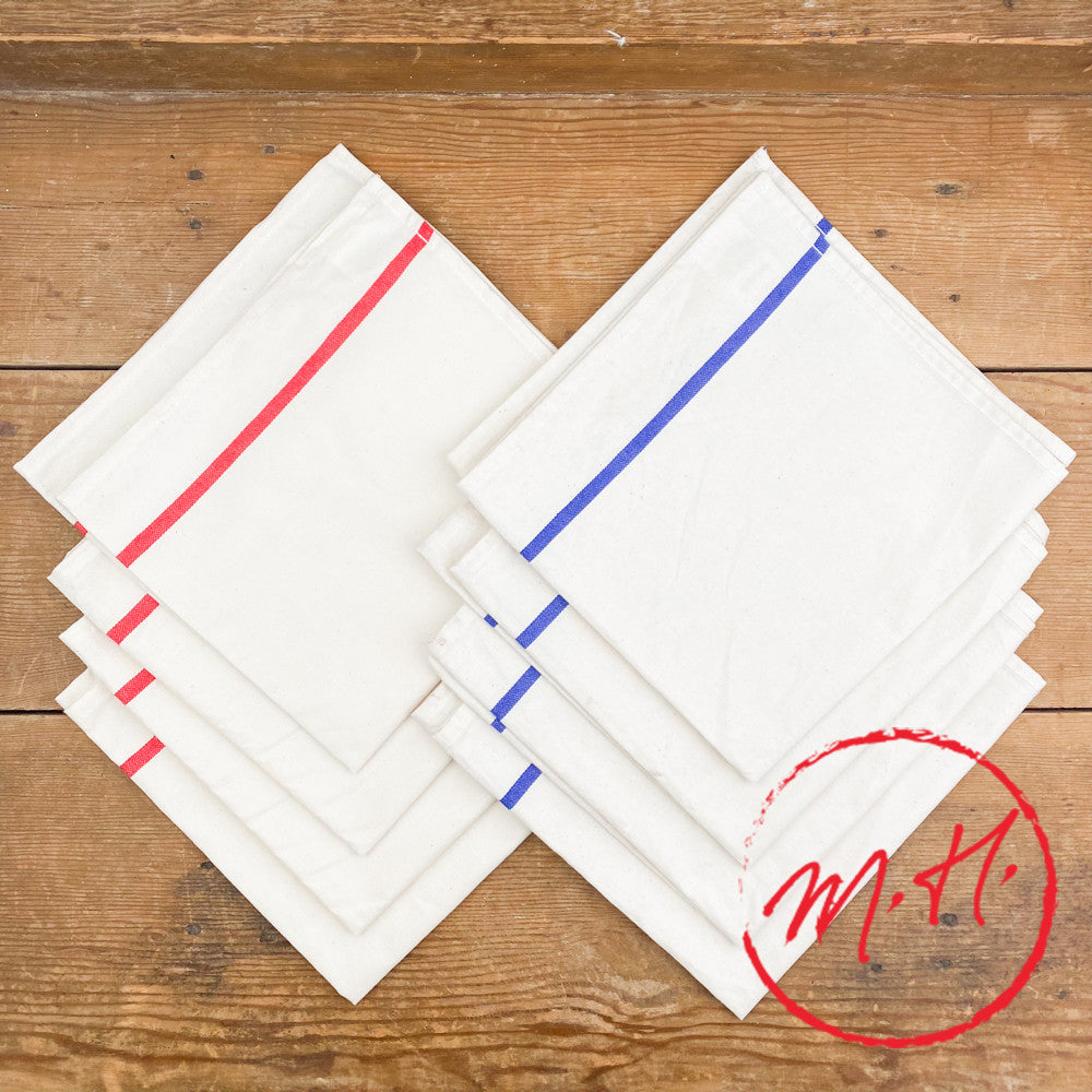4 serviettes de table en coton écru