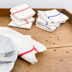 4 serviettes de table en coton écru