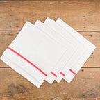 4 serviettes de table en coton écru