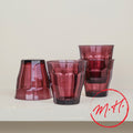 4 verres Picardie 25 cl prune