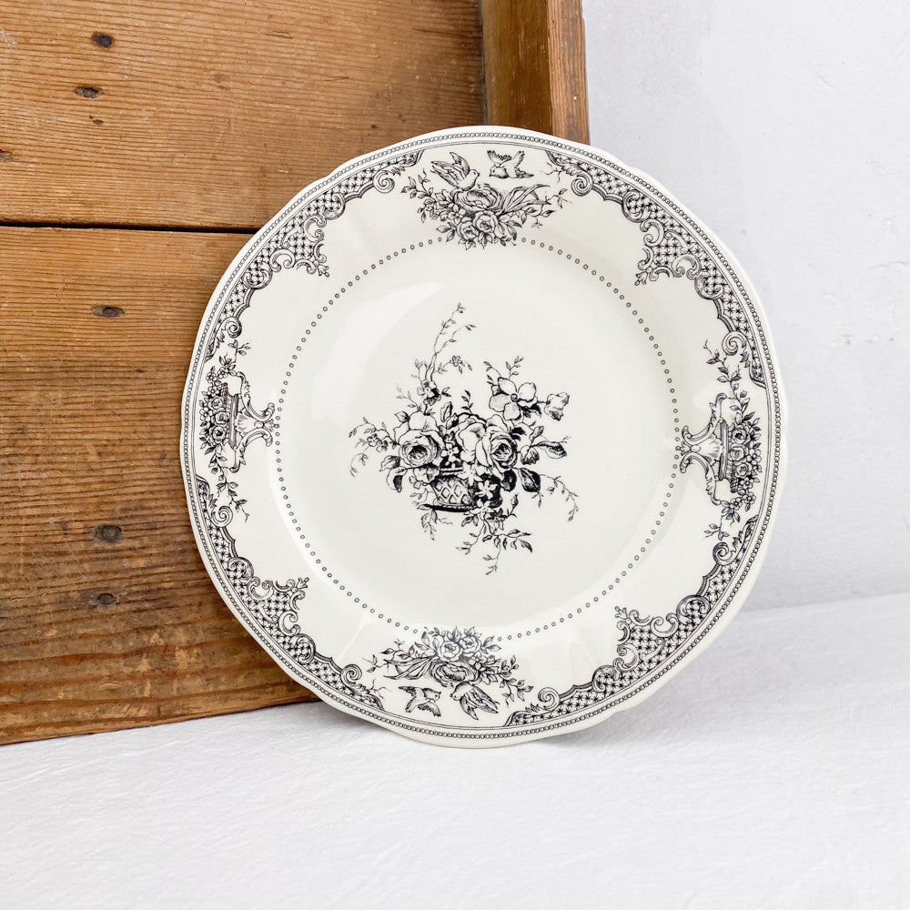 6 assiettes à dessert dépareillées vertes - Gien