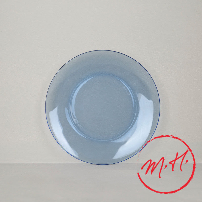6 blue Duralex dessert plates