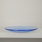 6 blue Duralex dessert plates