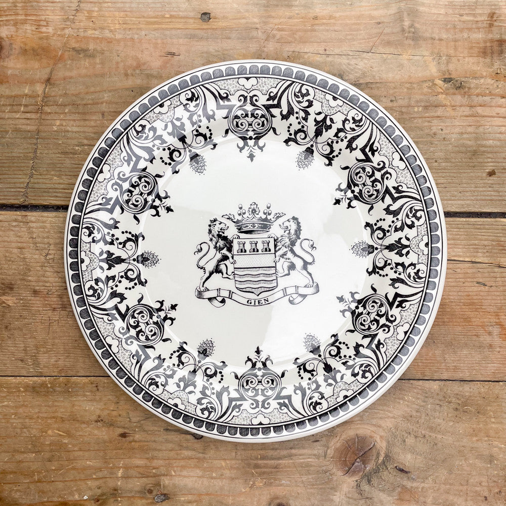 6 assiettes plates dépareillées vertes - Gien