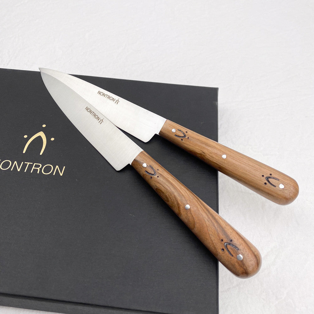 6 Couteaux de table en noyer Nontron
