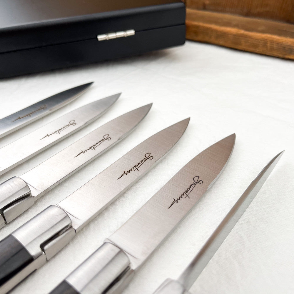 6 couteaux de table Sauveterre ébène
