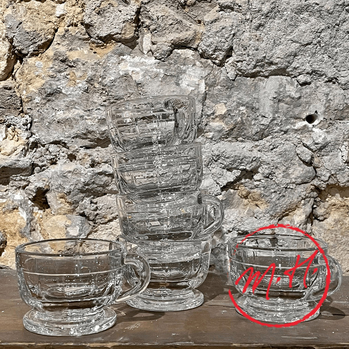 6 tasses à café Flore