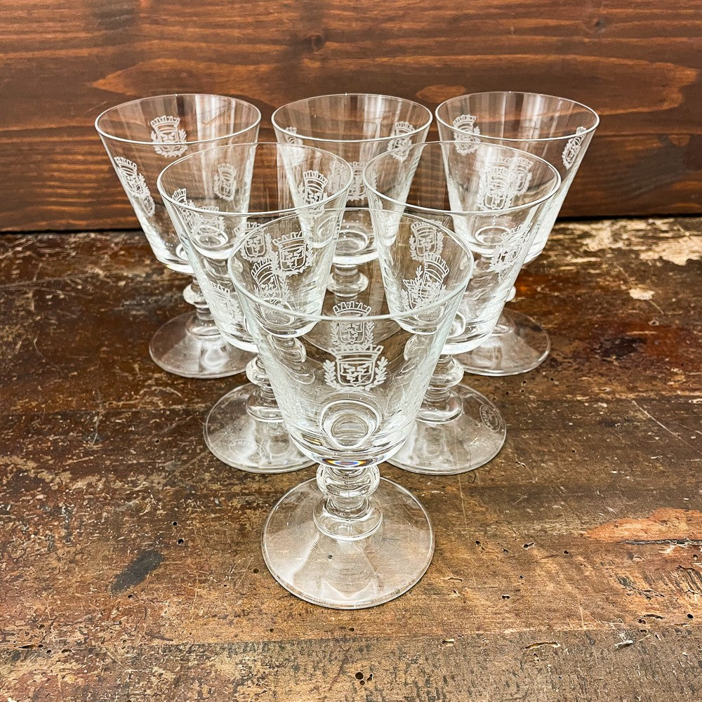 6 Verres à vin cristallin Maison Empereur