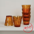 6 Duralex amber glasses 25cl