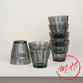 6 verres Picardie 25 cl gris fumé