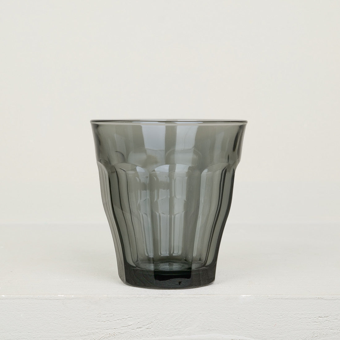 6 verres Picardie 25 cl gris fumé