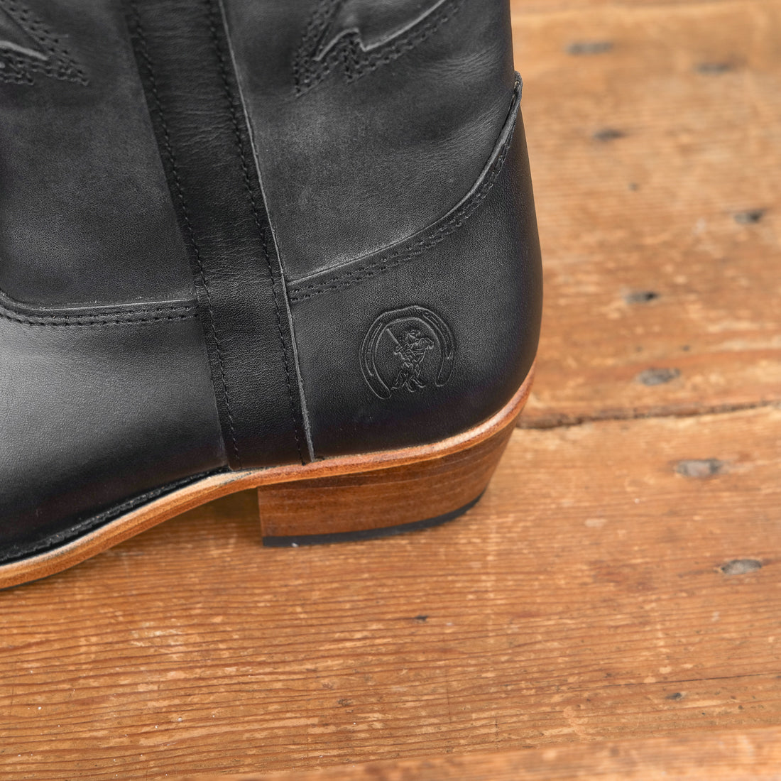 Santiags La Botte Gardiane cuir naturel noir