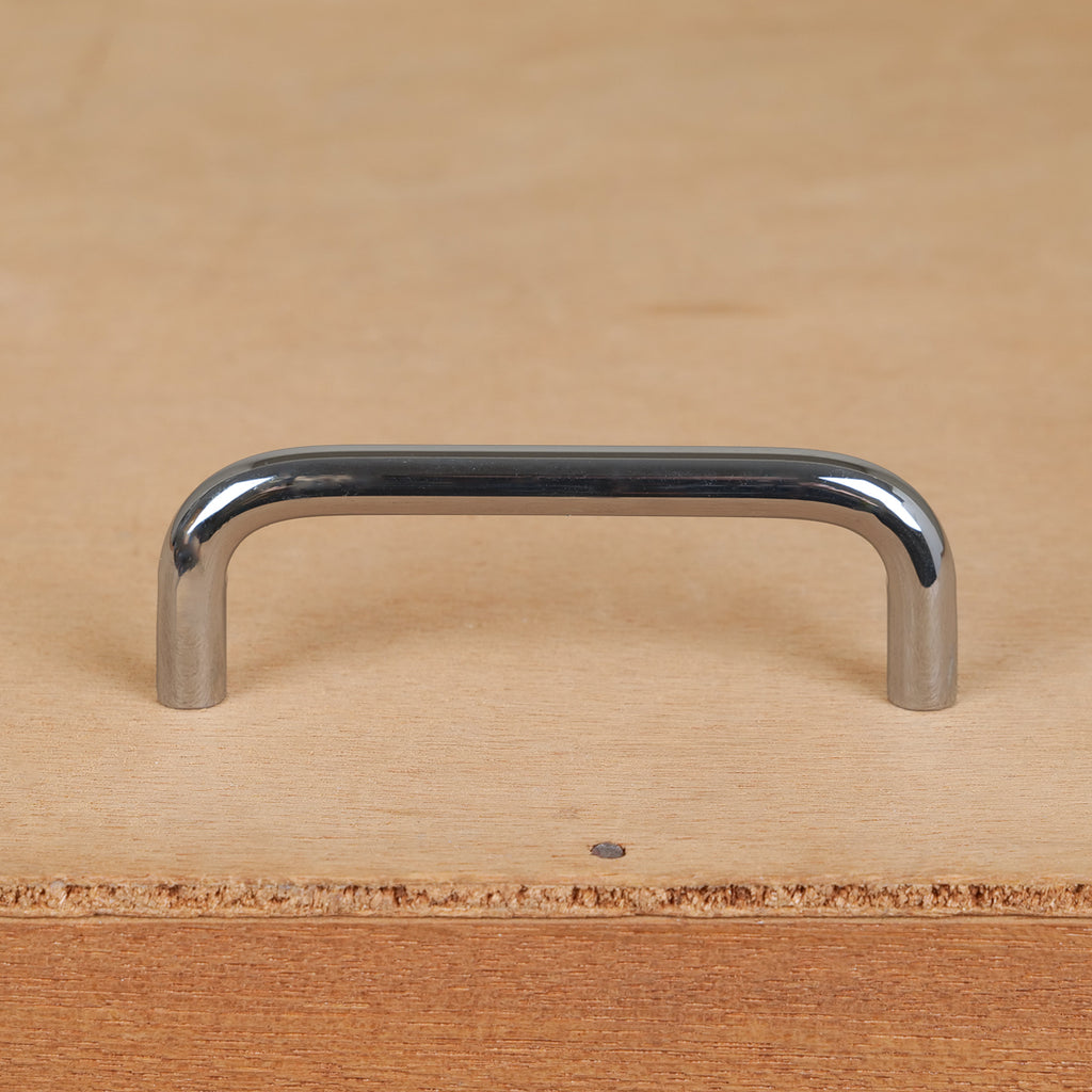 Straight chrome furniture handle