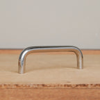 Straight chrome furniture handle