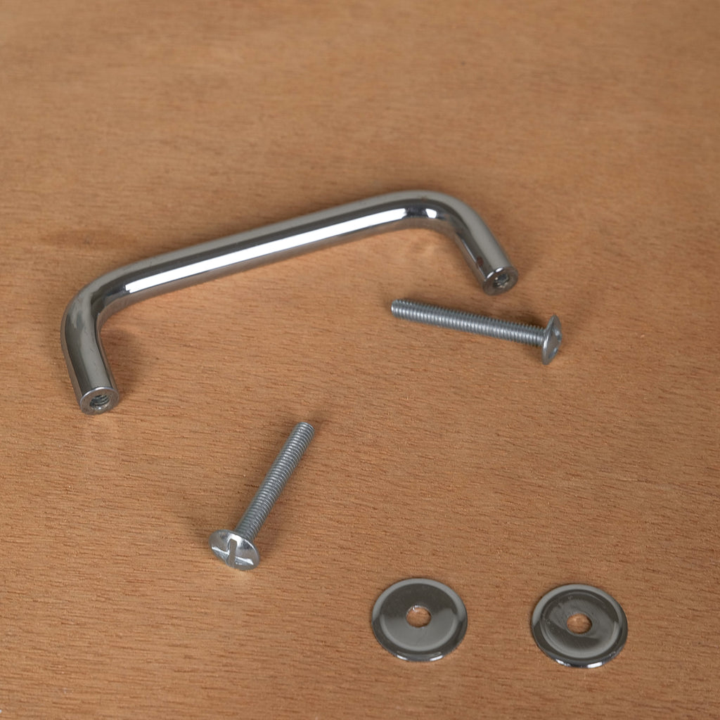 Straight chrome furniture handle