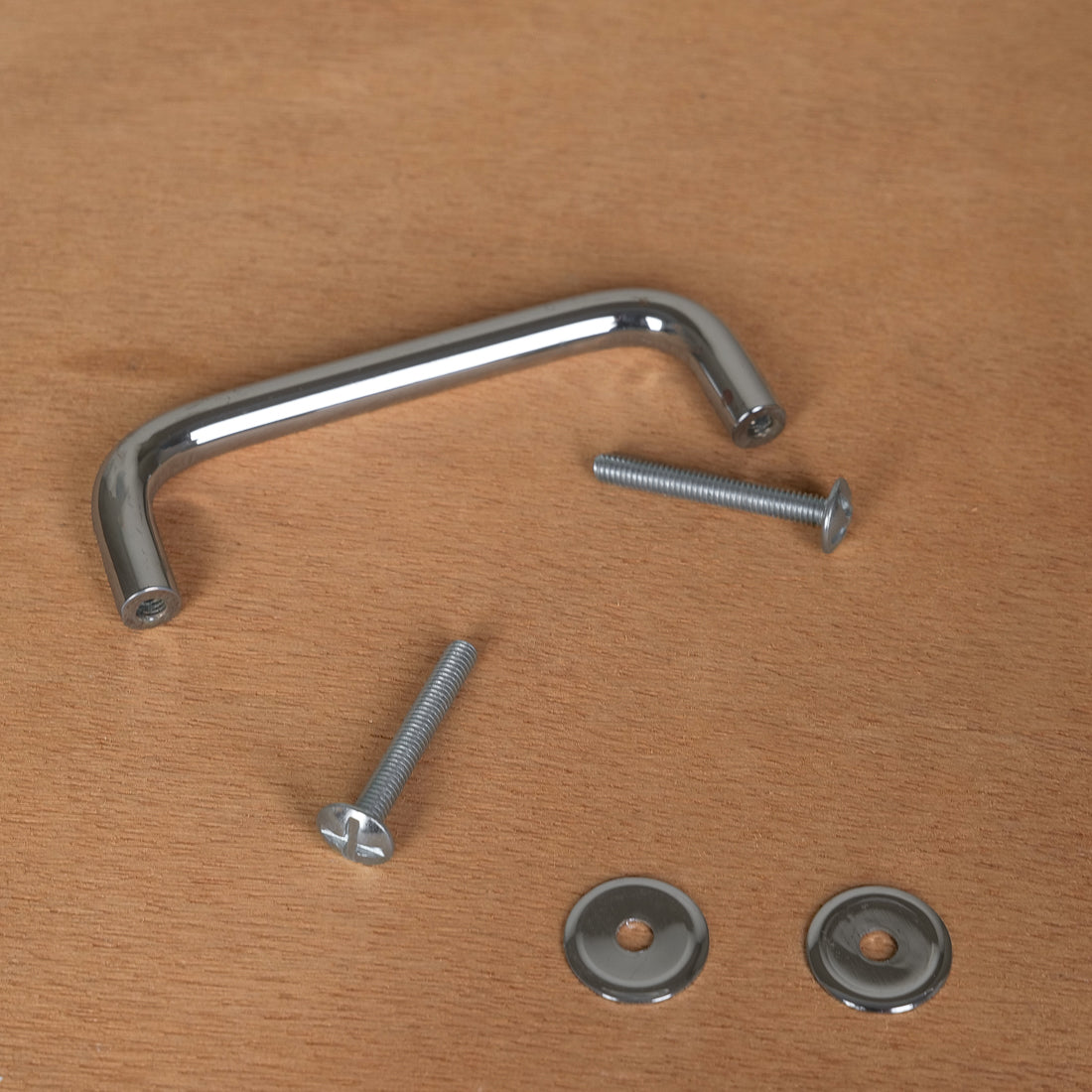Straight chrome furniture handle