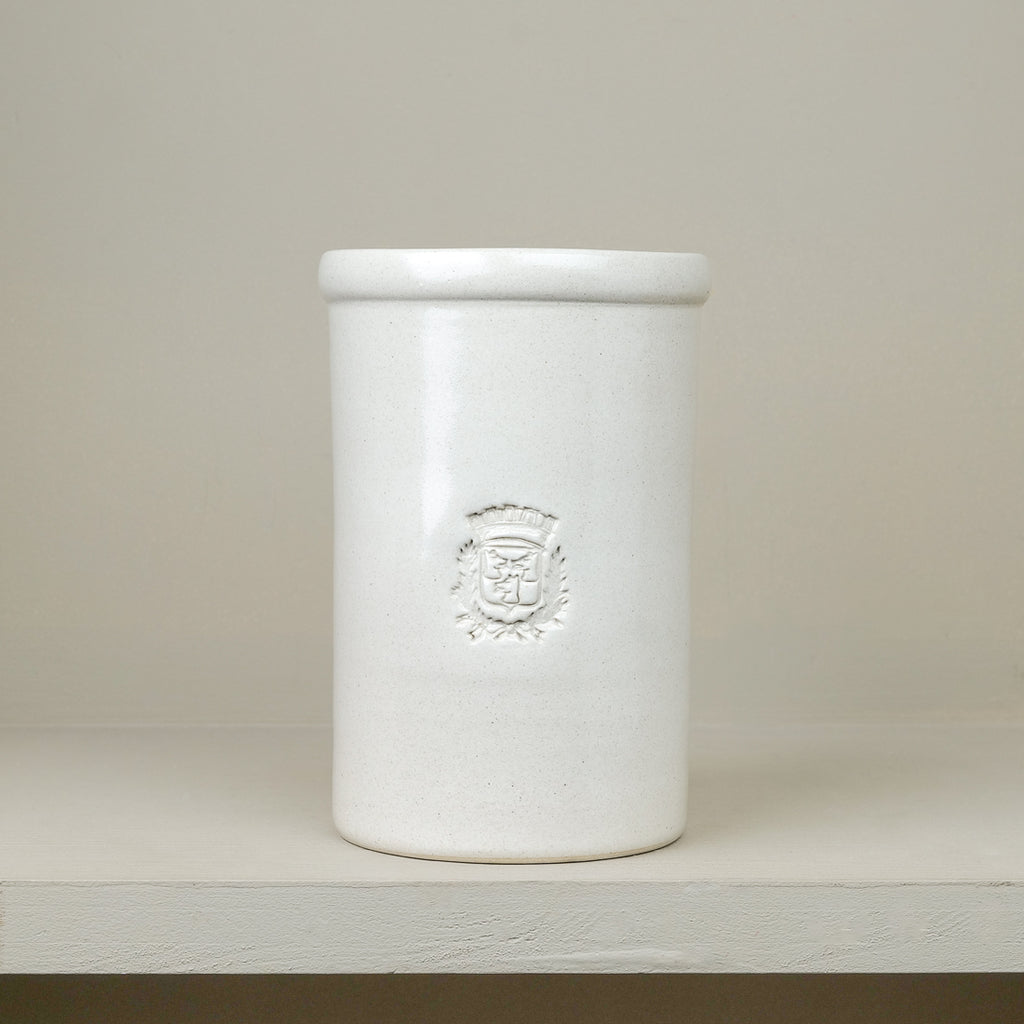 Stoneware utensil jar Maison Empereur