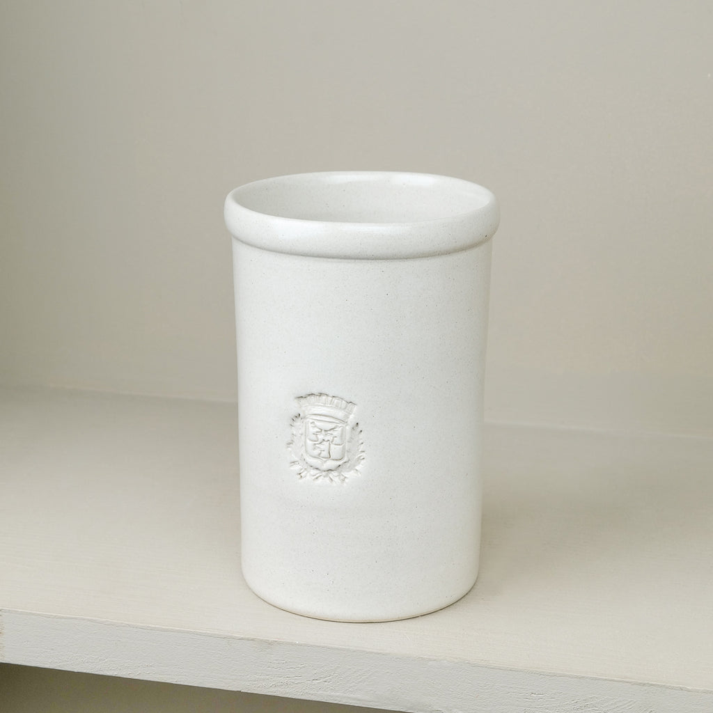 Stoneware utensil jar Maison Empereur