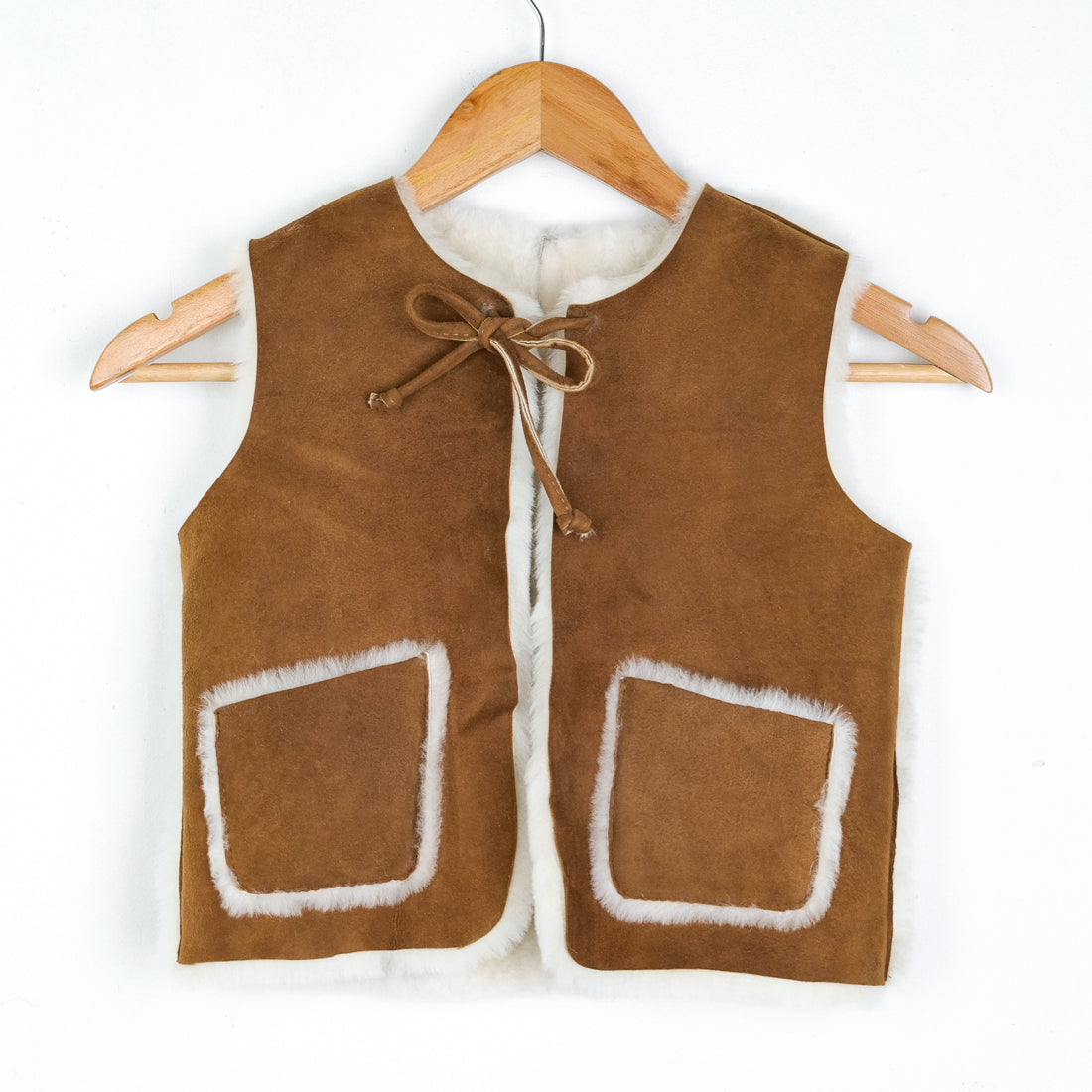 Shepherd's lambskin gilet