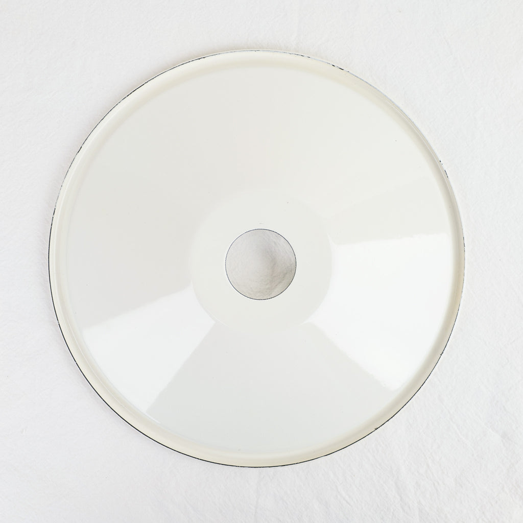 Abat-jour émail blanc