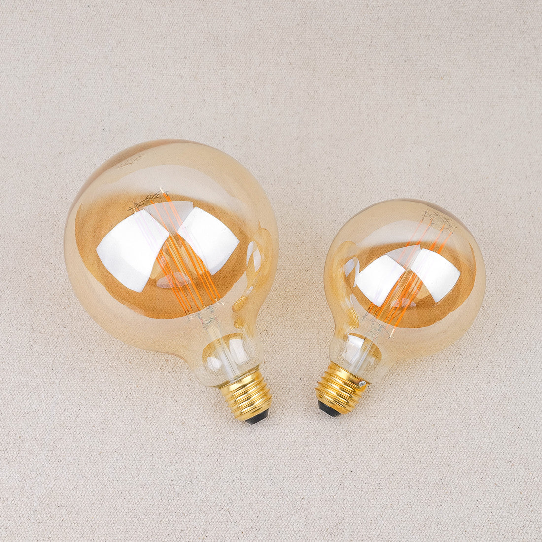 Ampoule ambrée LED globe - E27/8,8W