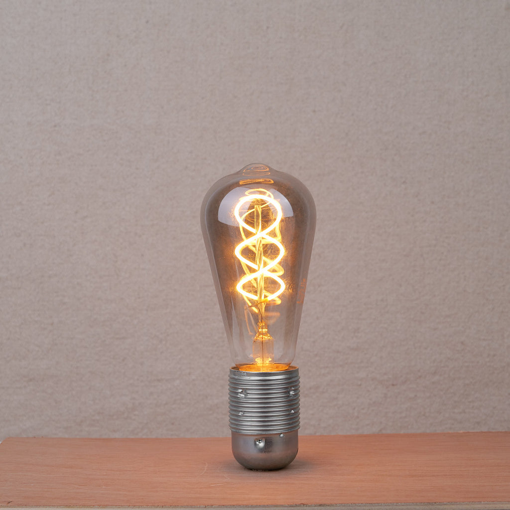 Ampoule forme Edison Led E27 4W verre fumé
