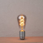 Ampoule forme Edison Led E27 4W verre fumé