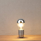 Ampoule LED calotte argentée E27