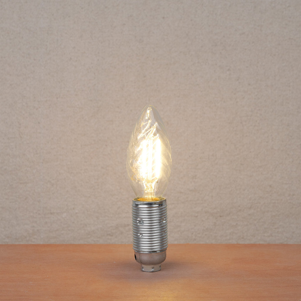 Ampoule LED torche E14 / 2,5W verre transparent