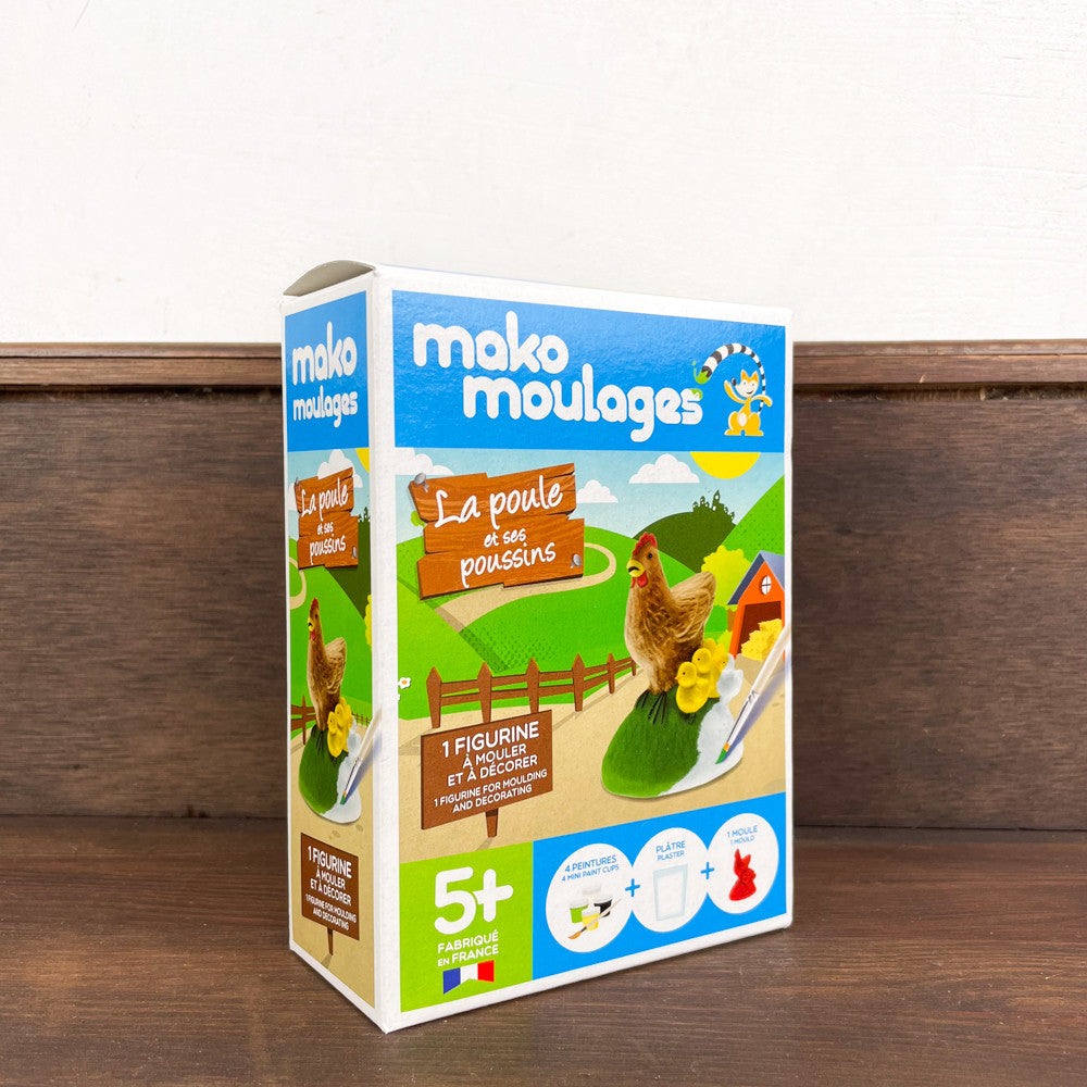 Poule à mouler en plâtre